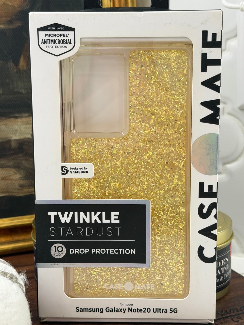 Case-Mate Twinkle Stardust Case For Samsung Galaxy Note20 Ultra 5G Gold NIB